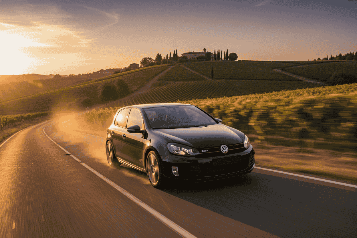 VW Golf 6 GTI showing common problem areas including engine bay and timing chain components