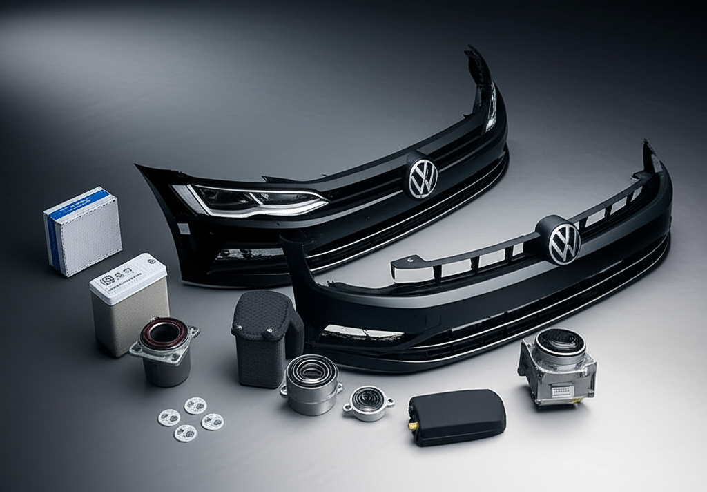 Used VW Polo parts including gearbox and drivetrain components